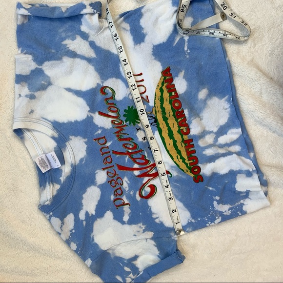 Custom Dyed Watermelon Fest Cropped Tee Small - Picture 12 of 12